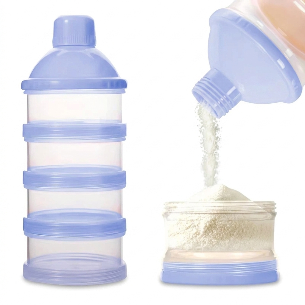 Smart 5-Layer Stackable Formula Dispenser – Portable Milk Powder Storage Box