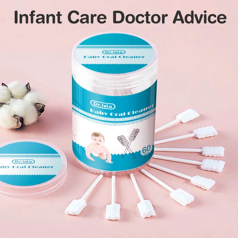 Premium Disposable Baby Oral Cleaning Sticks – Soft Cotton Infant Tongue & Gum Cleaner