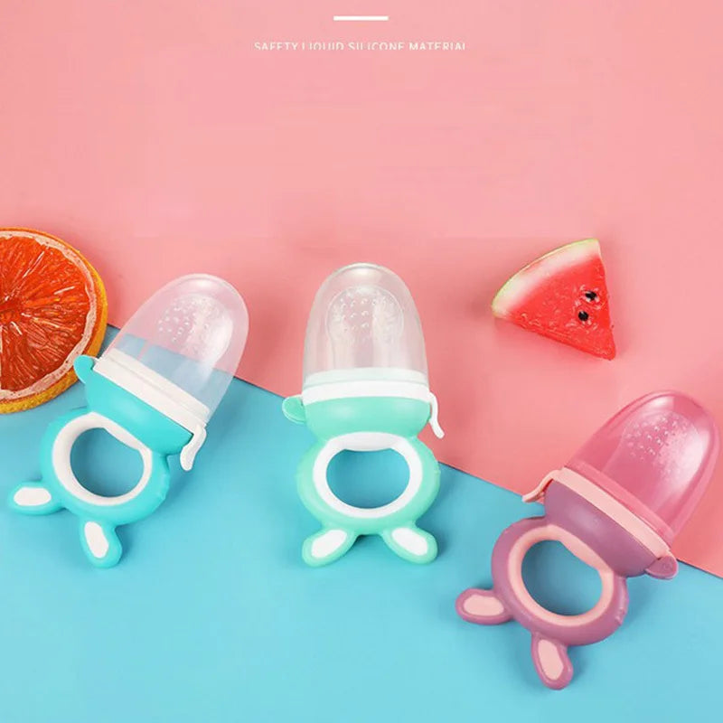 Safe-Wean Silicone Fruit Feeder | Anti-Choking Teething Dummy