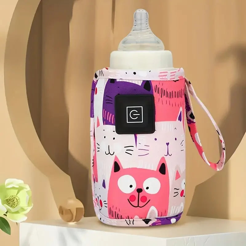 Portable USB Baby Bottle Warmer & Insulated Travel Sleeve