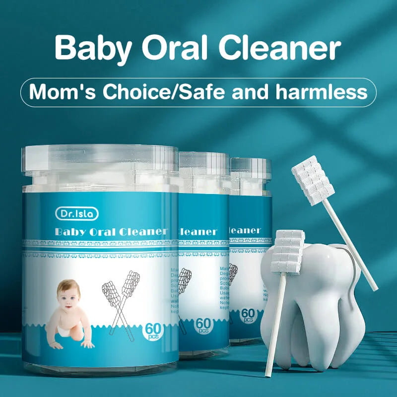 Premium Disposable Baby Oral Cleaning Sticks – Soft Cotton Infant Tongue & Gum Cleaner