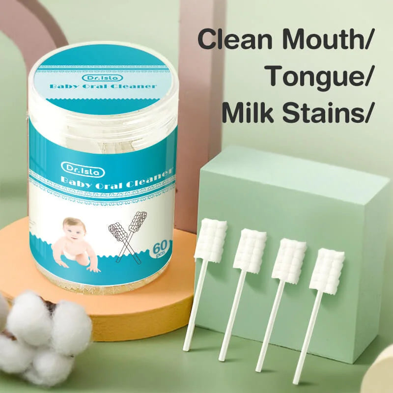 Premium Disposable Baby Oral Cleaning Sticks – Soft Cotton Infant Tongue & Gum Cleaner