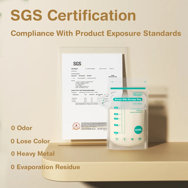 Premium Leak-Proof Breast Milk Storage Bags – BPA Free & Freezer Safe