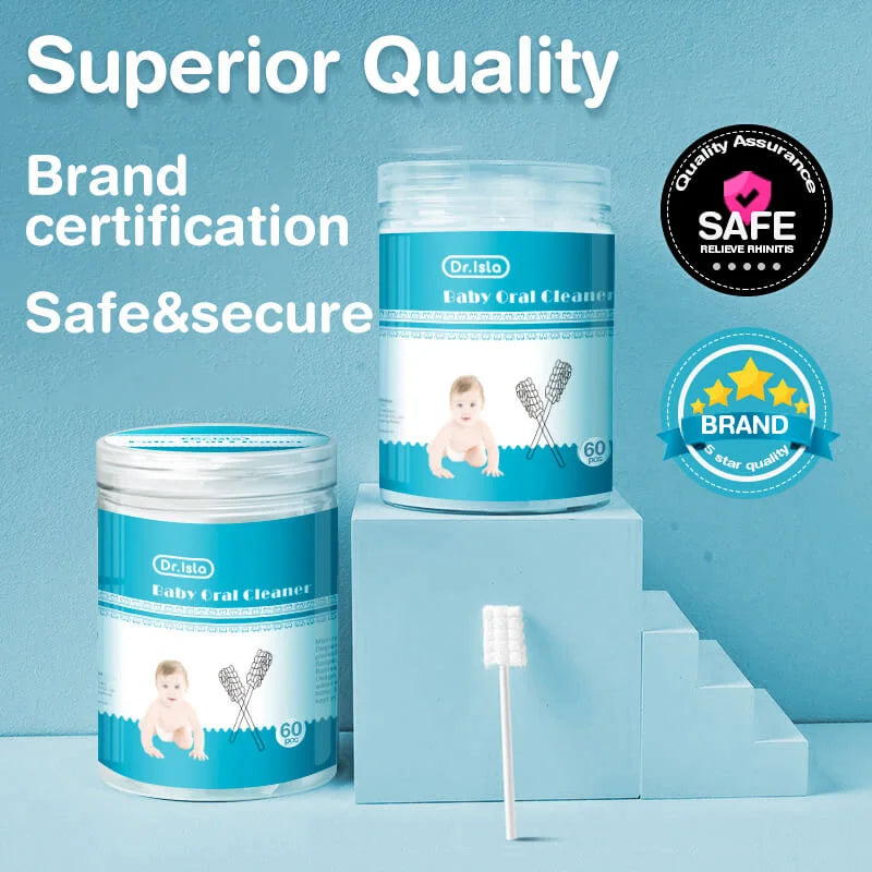Premium Disposable Baby Oral Cleaning Sticks – Soft Cotton Infant Tongue & Gum Cleaner