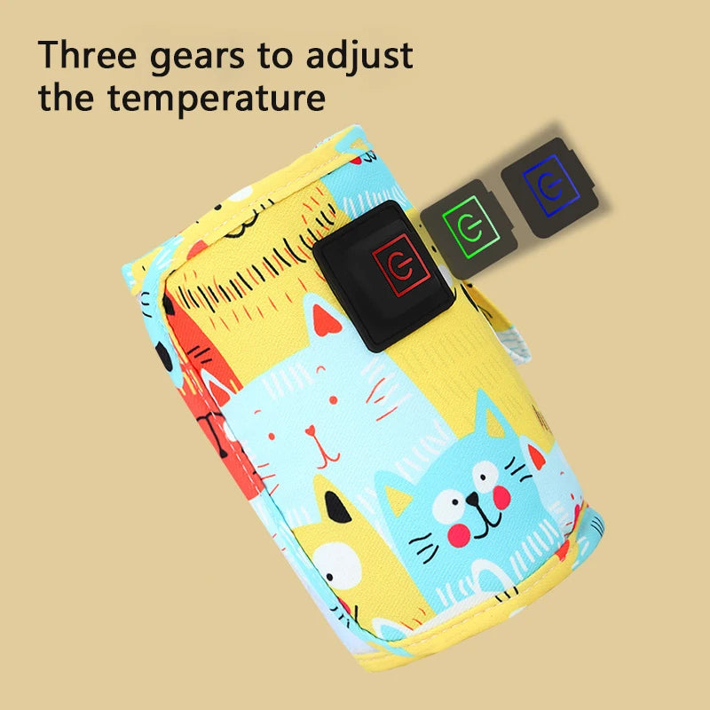 Portable USB Baby Bottle Warmer & Insulated Travel Sleeve