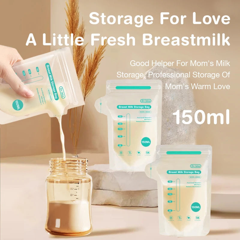 Premium Leak-Proof Breast Milk Storage Bags – BPA Free & Freezer Safe