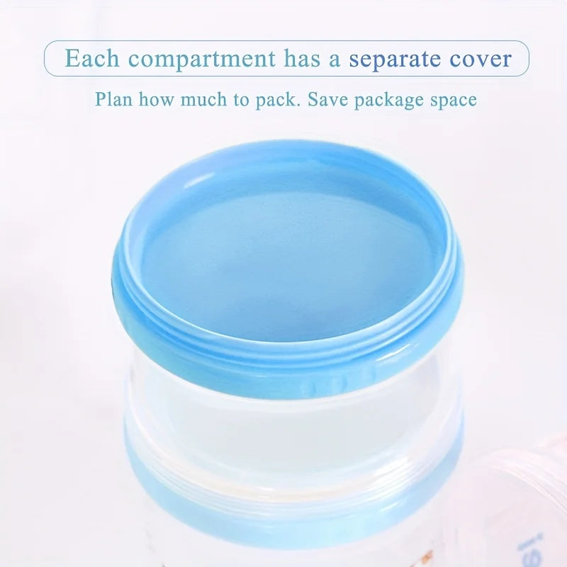 Smart 5-Layer Stackable Formula Dispenser – Portable Milk Powder Storage Box