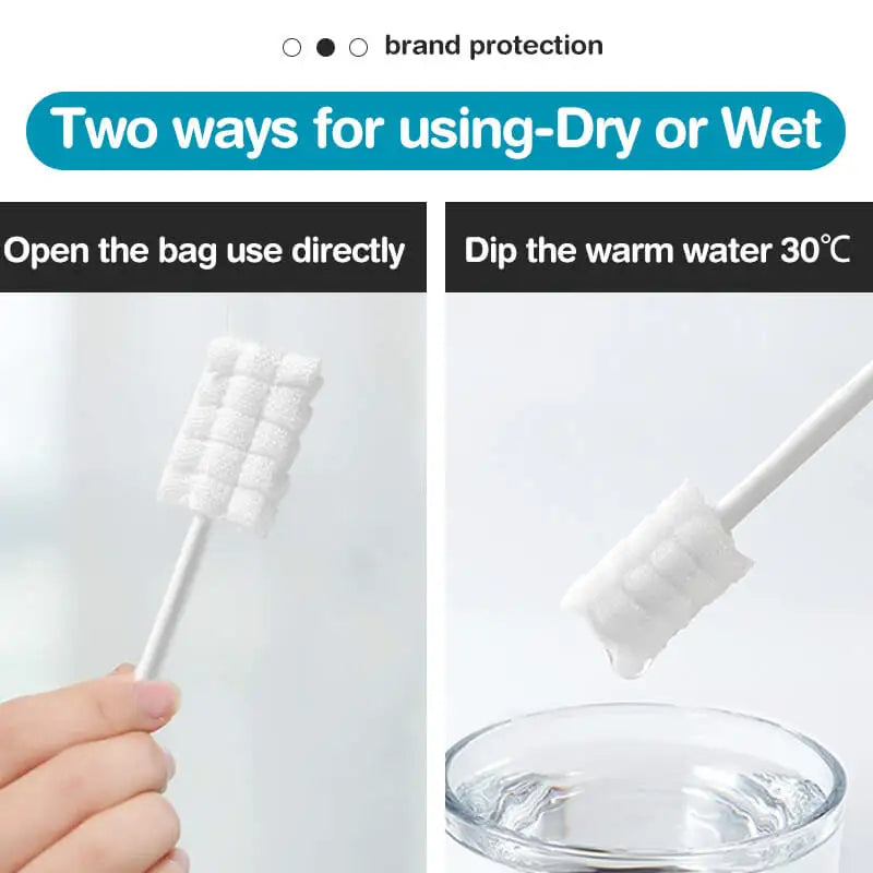 Premium Disposable Baby Oral Cleaning Sticks – Soft Cotton Infant Tongue & Gum Cleaner