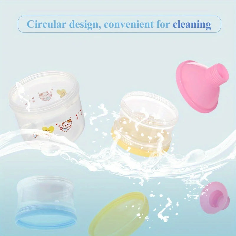 Smart 5-Layer Stackable Formula Dispenser – Portable Milk Powder Storage Box