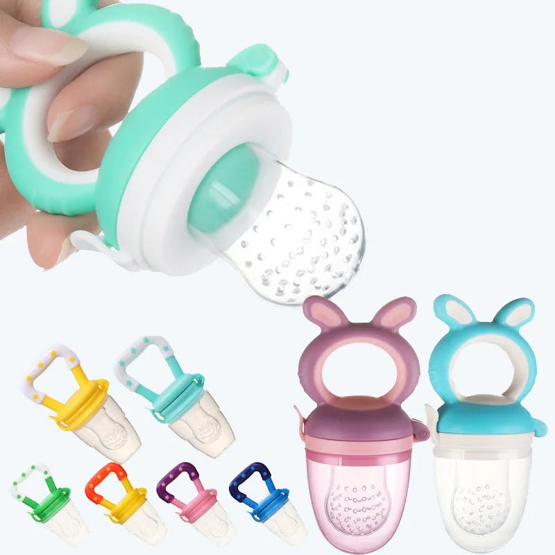 Safe-Wean Silicone Fruit Feeder | Anti-Choking Teething Dummy