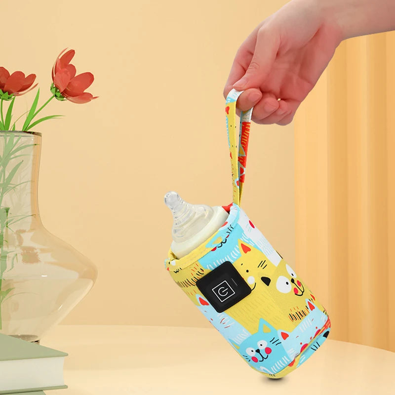 Portable USB Baby Bottle Warmer & Insulated Travel Sleeve