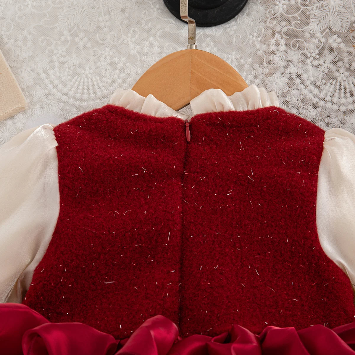 Ball Gown Dress | Winter Elegance and Cozy Full Sleeves