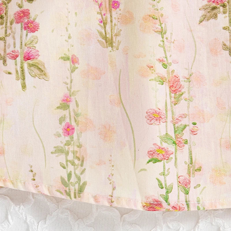 Oriental Floral Summer Dress