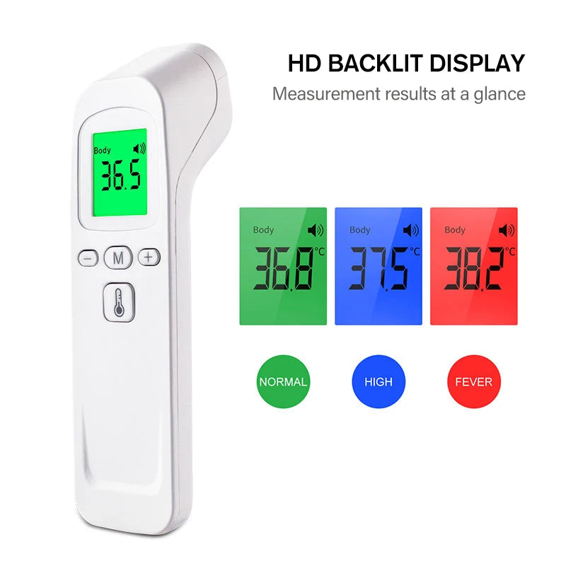 Smart Non-Contact Infrared Forehead Thermometer – 1-Second Reading & LED Display